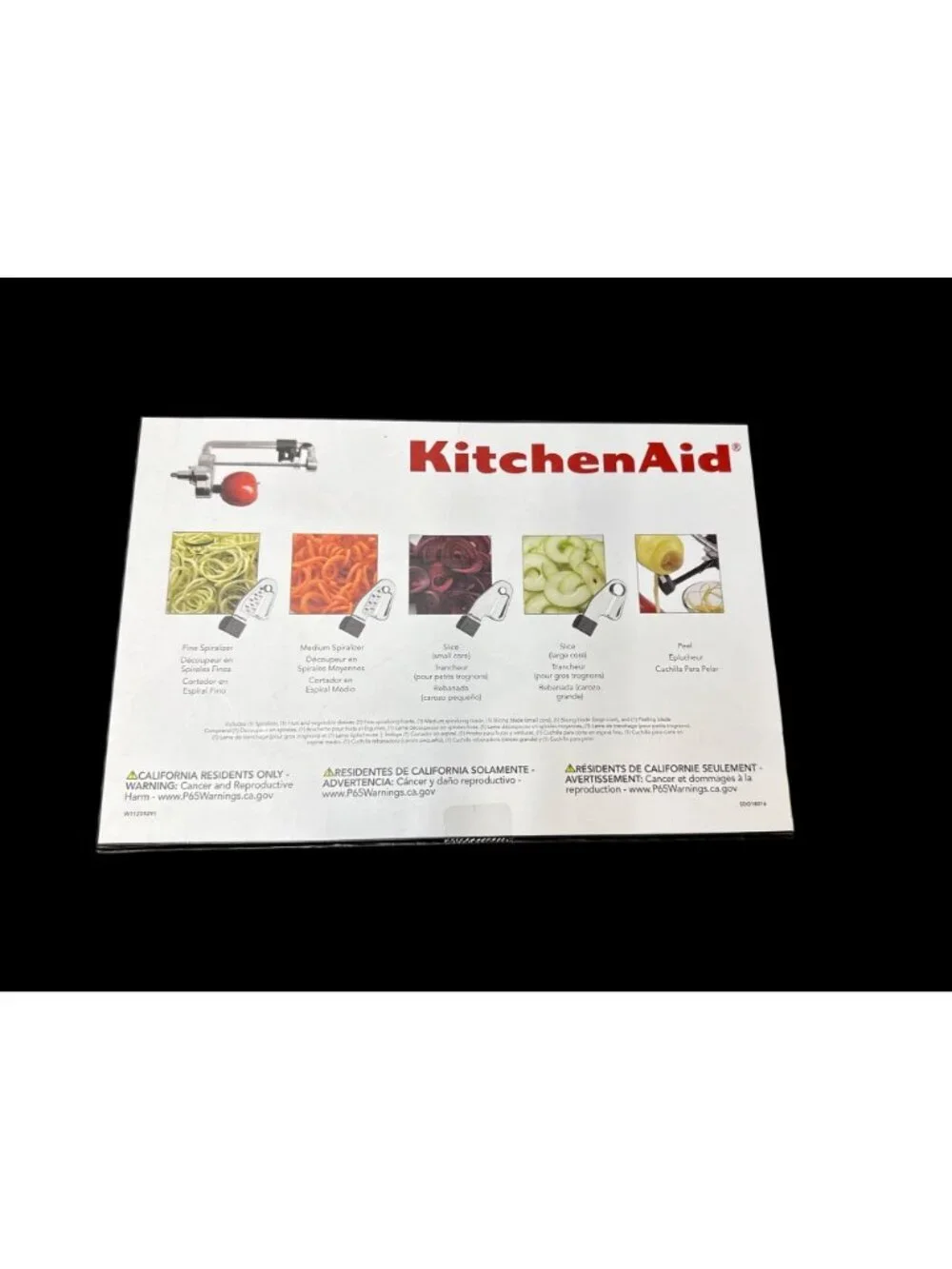 KitchenAid 5‑Blade Spiralizer Peel Core and Slice KSM1APC New in Box